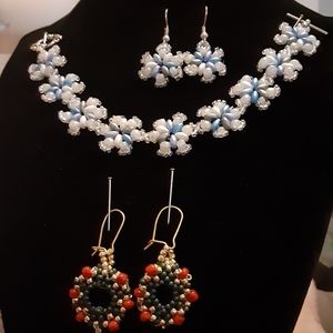 Hand Crafted Christmas Jewelry Set